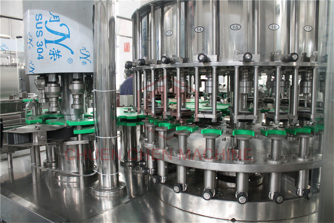 Touch Screen Glass Bottle Filling Machine Automatic Rotary High Efficency