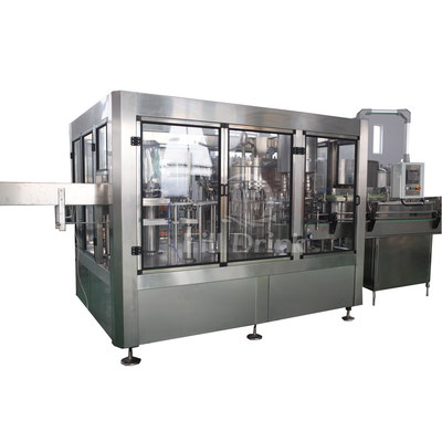 SUS304 3 In 1 Monoblock Filler Capper Machine เครื่องบรรจุอัดลม Cap Sorting Elevator